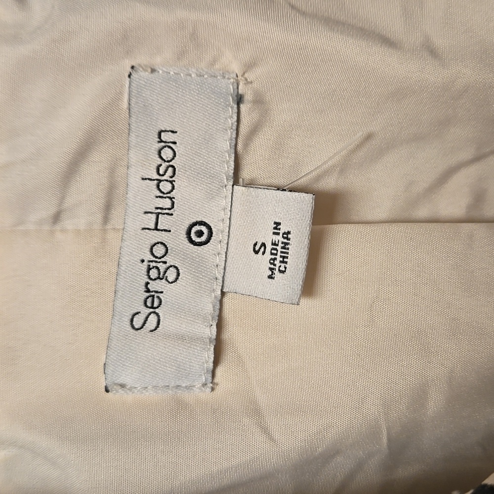 EUC, Sergio Hudson x Target Animal Print Strong Shoulder Trench Coat, Size Small - Picture 2 of 8